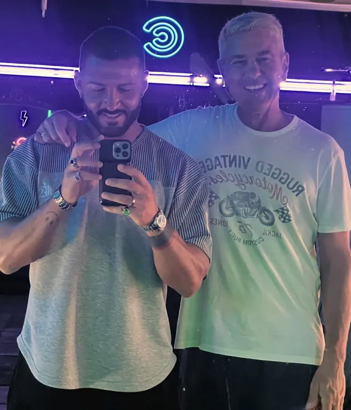 Carlo Cavallo con Billy Costacurta